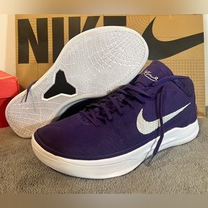 Nike Kobe A.D. Mid Field Purple Silver 942521-501 Size 14.5